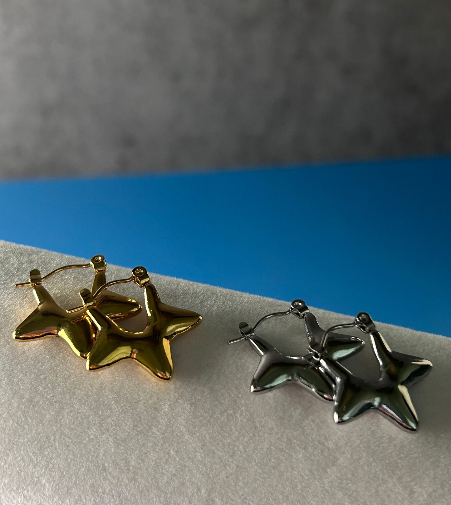 Half Star Earrings