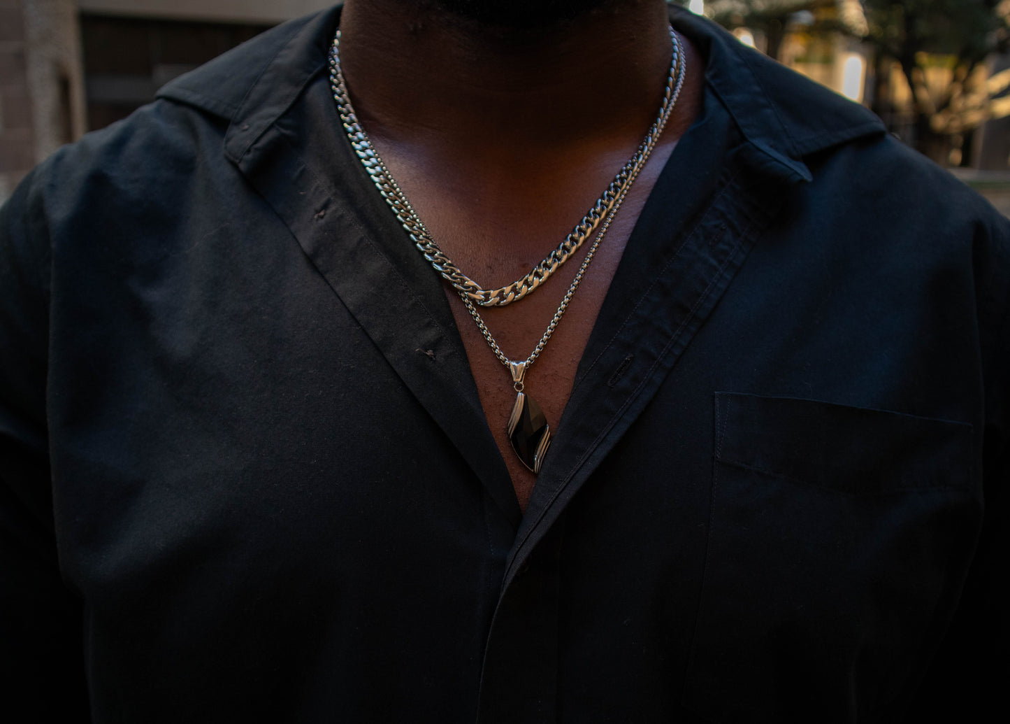 Silver Link Necklace