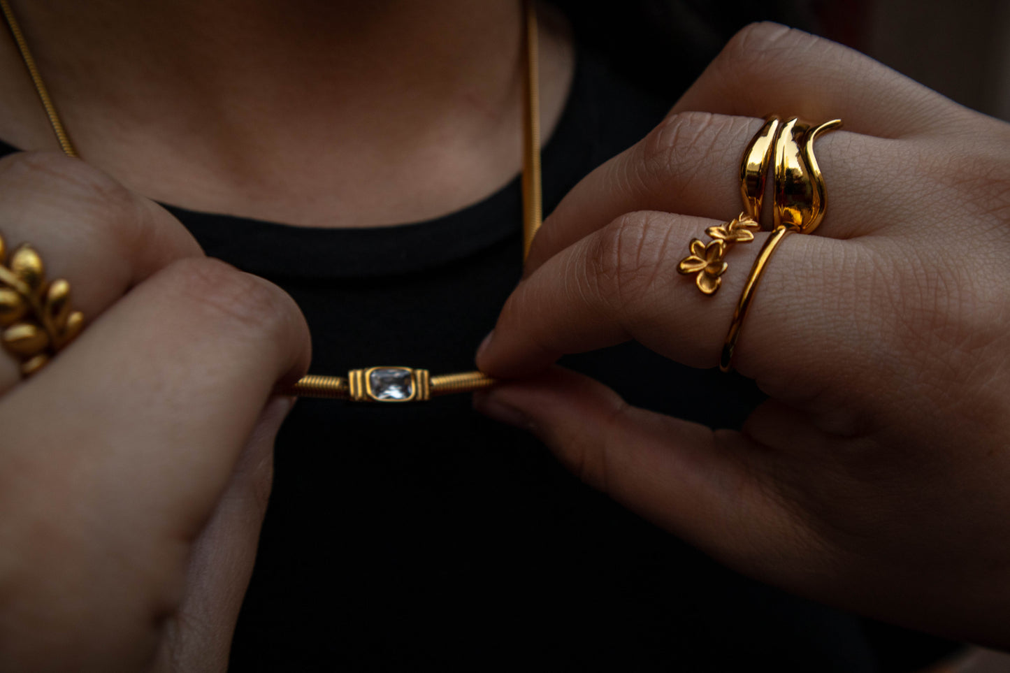 Sculpted Wave Ring