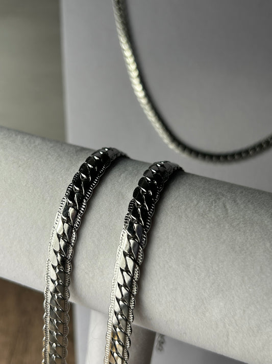 Silver Edge Bracelet