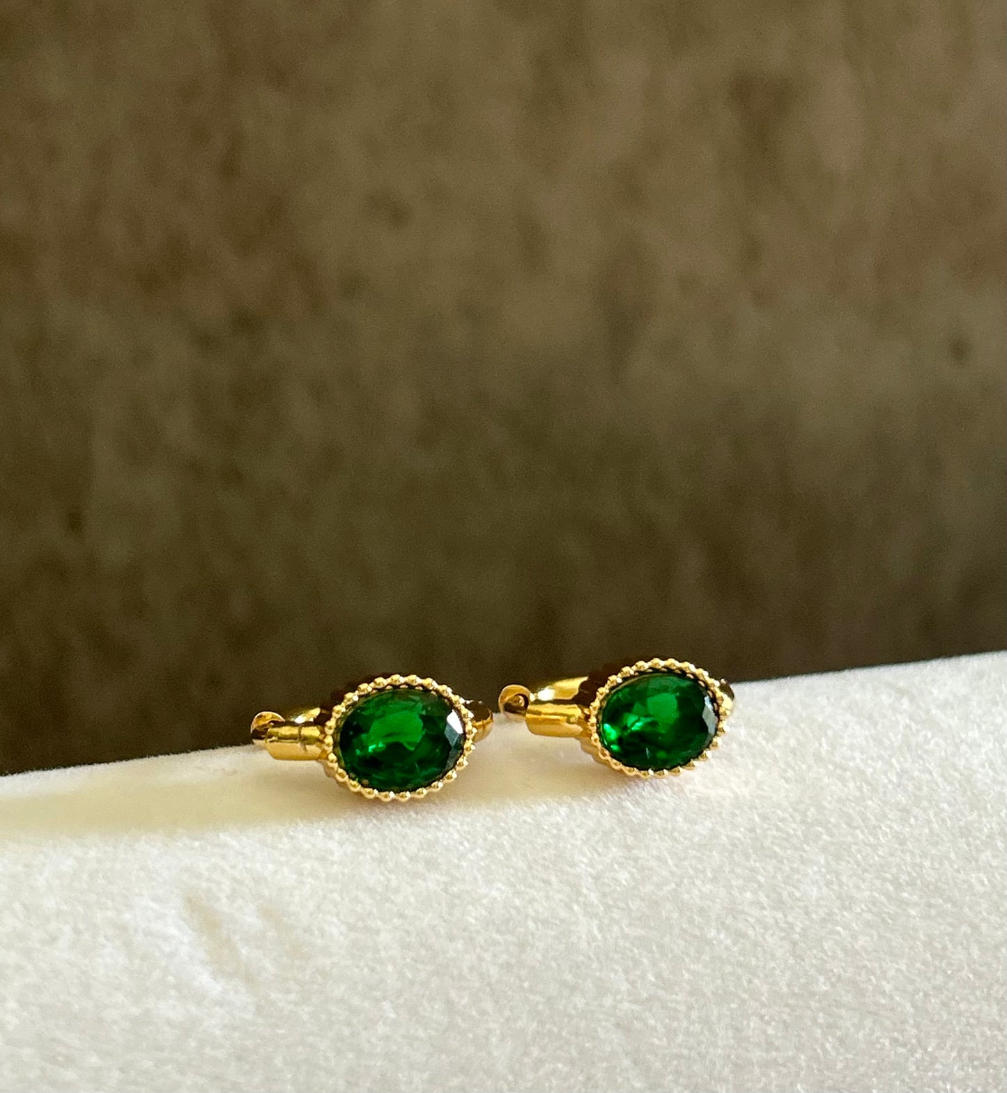Green Zircon Earrings