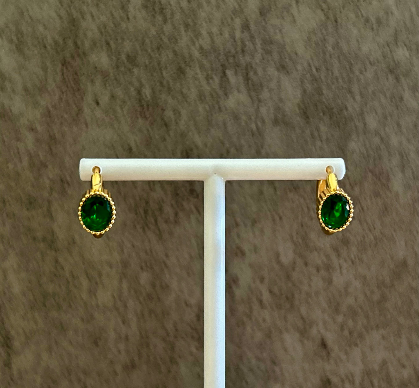 Green Zircon Earrings
