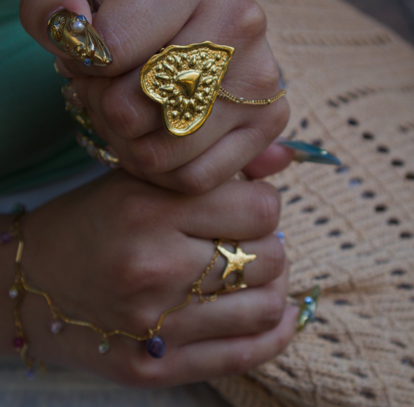 Starfish Adjustable Ring