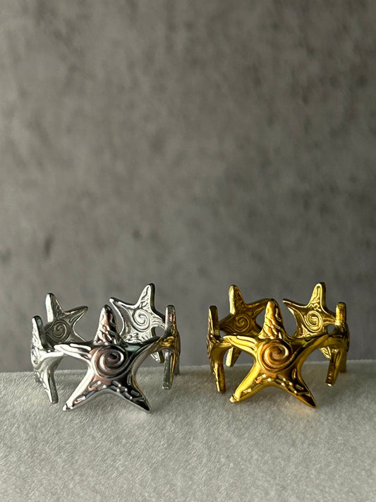 Starfish Adjustable Ring