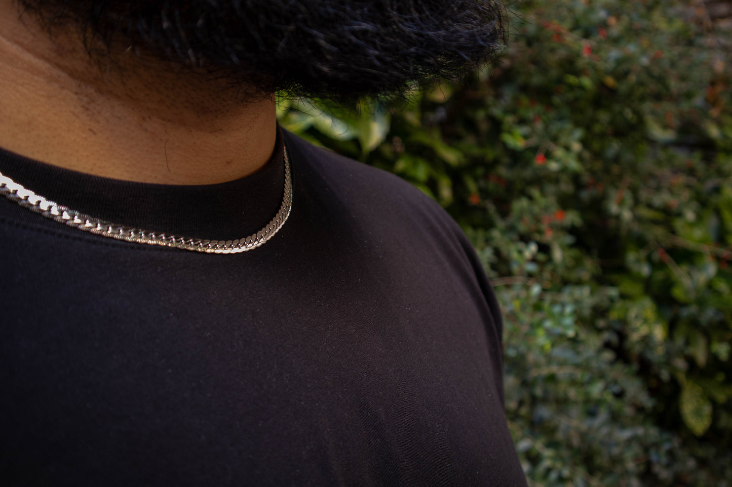 Silver Edge Necklace