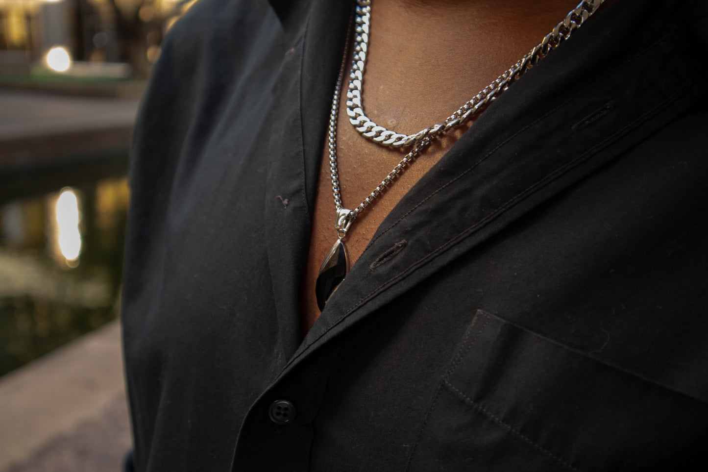 Irregular Silver Necklace