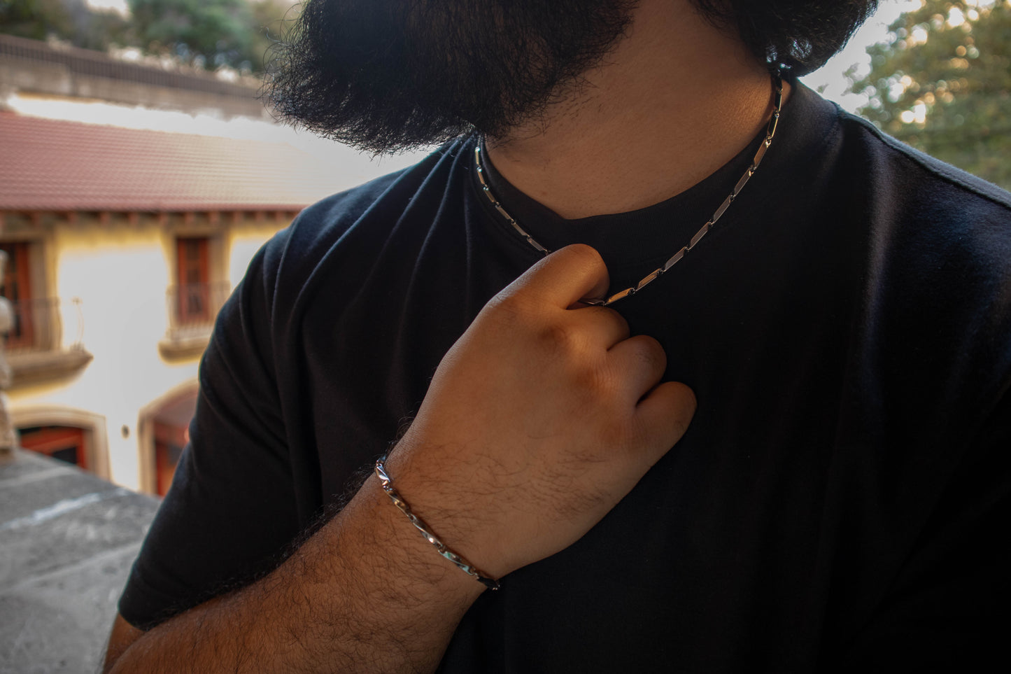 Silver Ripple Necklace