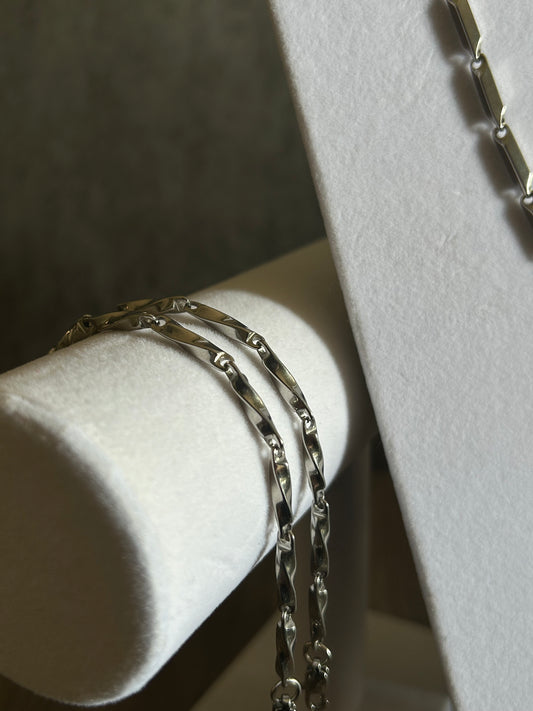 Silver Ripple Bracelet