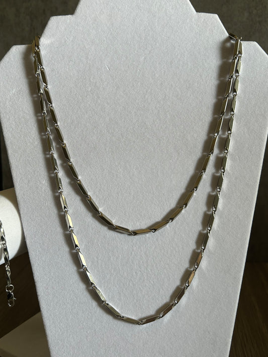 Silver Ripple Necklace