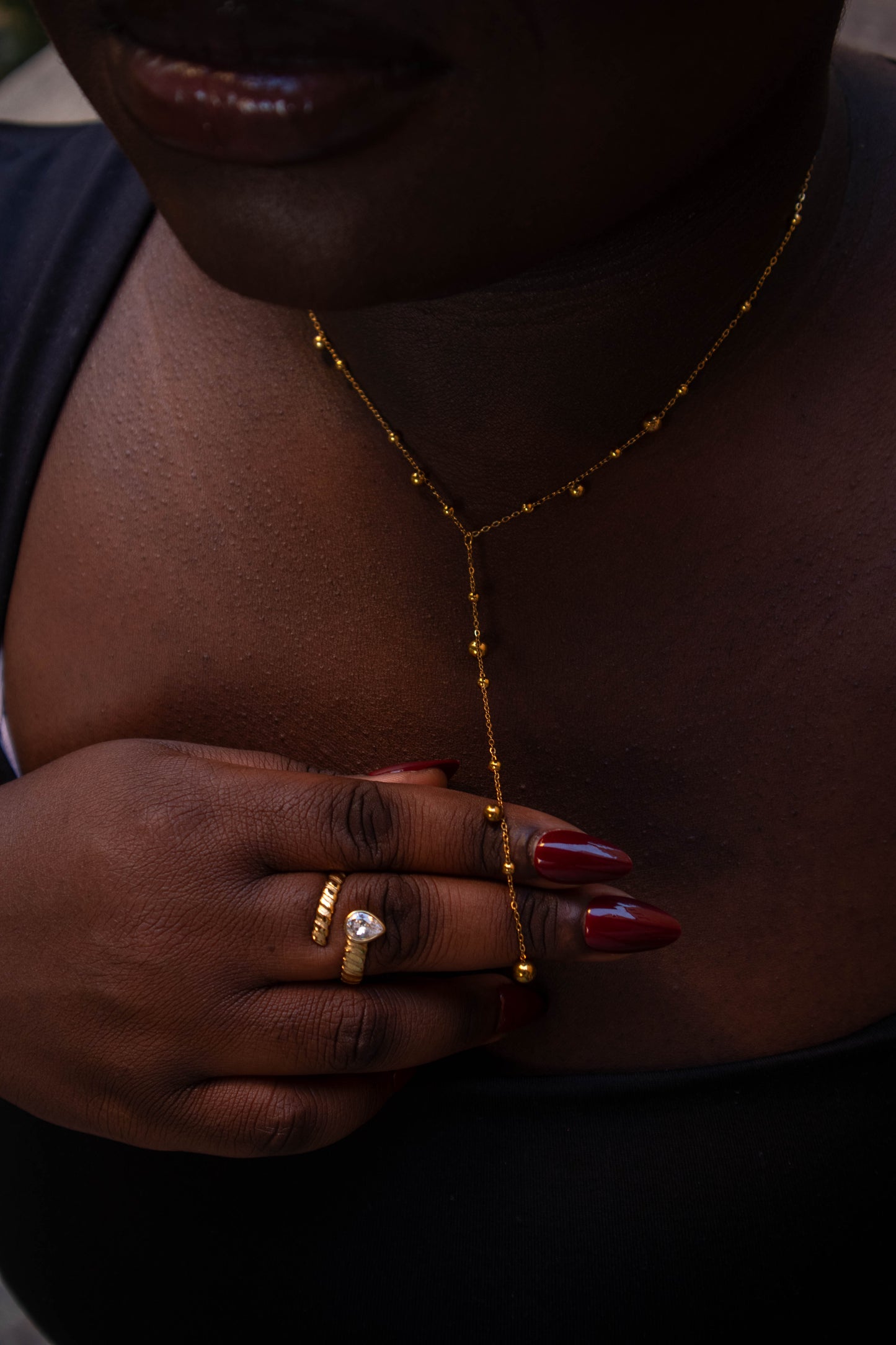 Dotted Drop Necklace