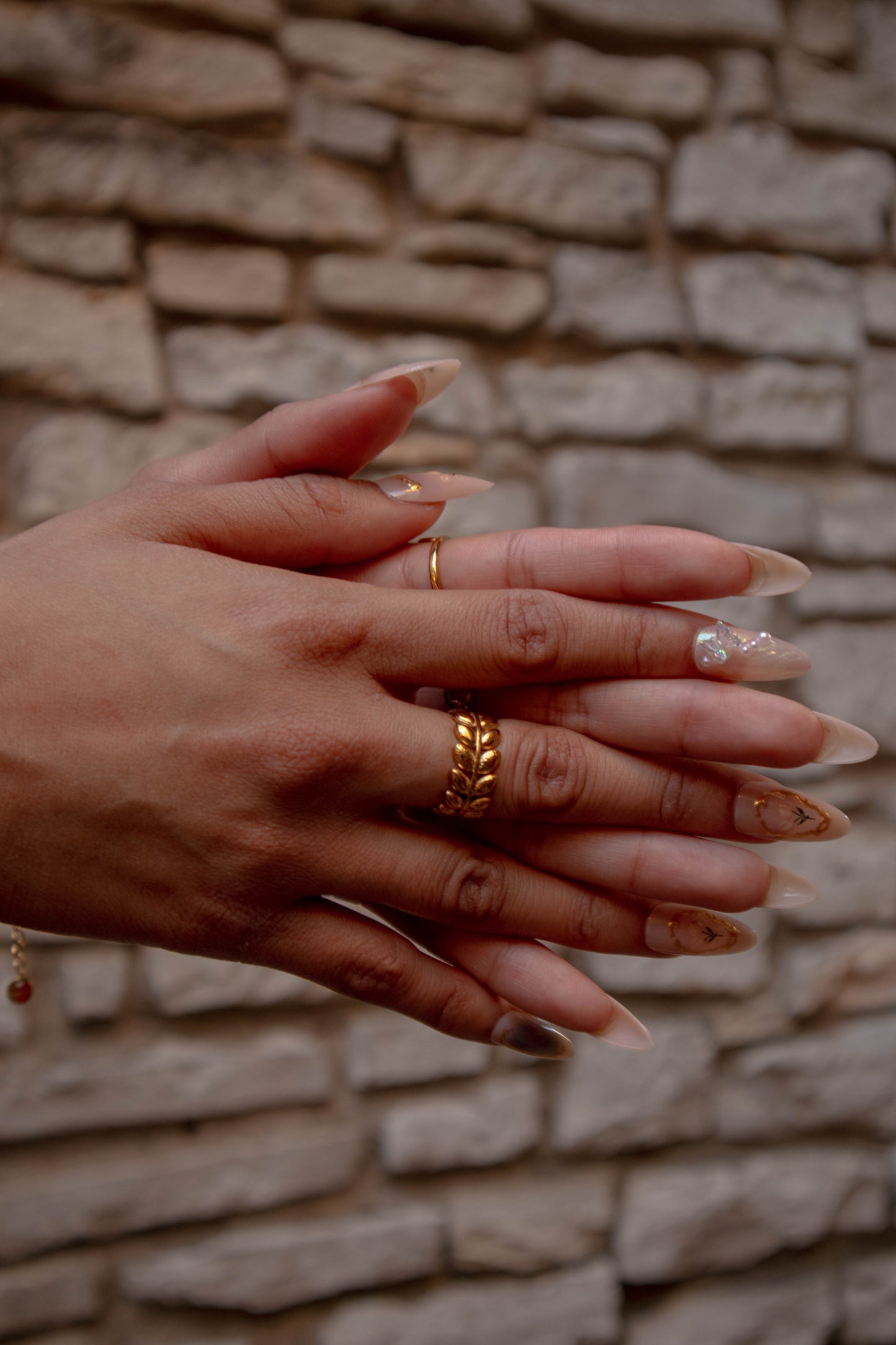 Golden Leaf Ring
